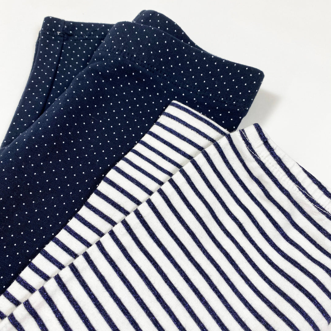 Unknown stripes + polka dots leggings set 98