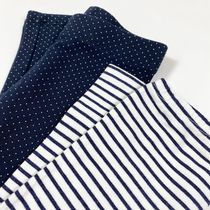 Unknown stripes + polka dots leggings set 98
