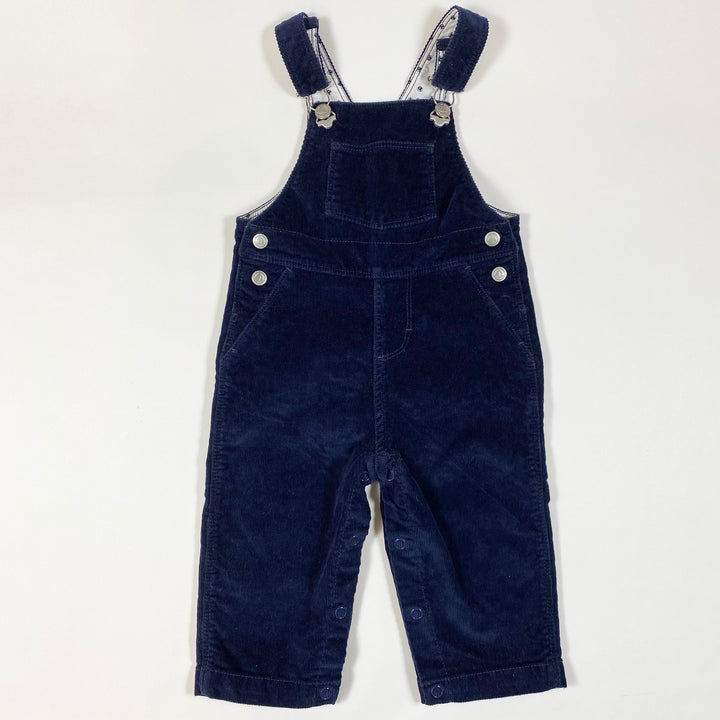 Petit Bateau navy corduroy dungarees 6M/67