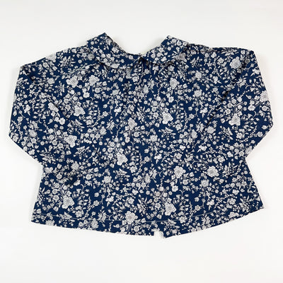 Olivier London navy floral blouse 1-2Y 3