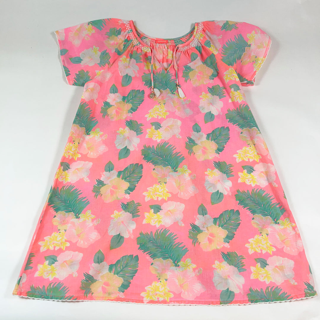Sunuva neon pink floral UV dress 9-10Y 1