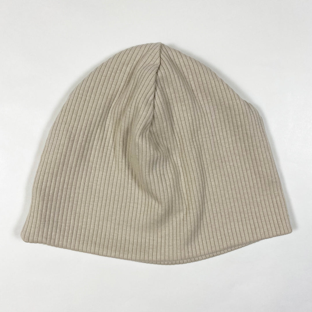 Arket beige rib hat 6-12M 1
