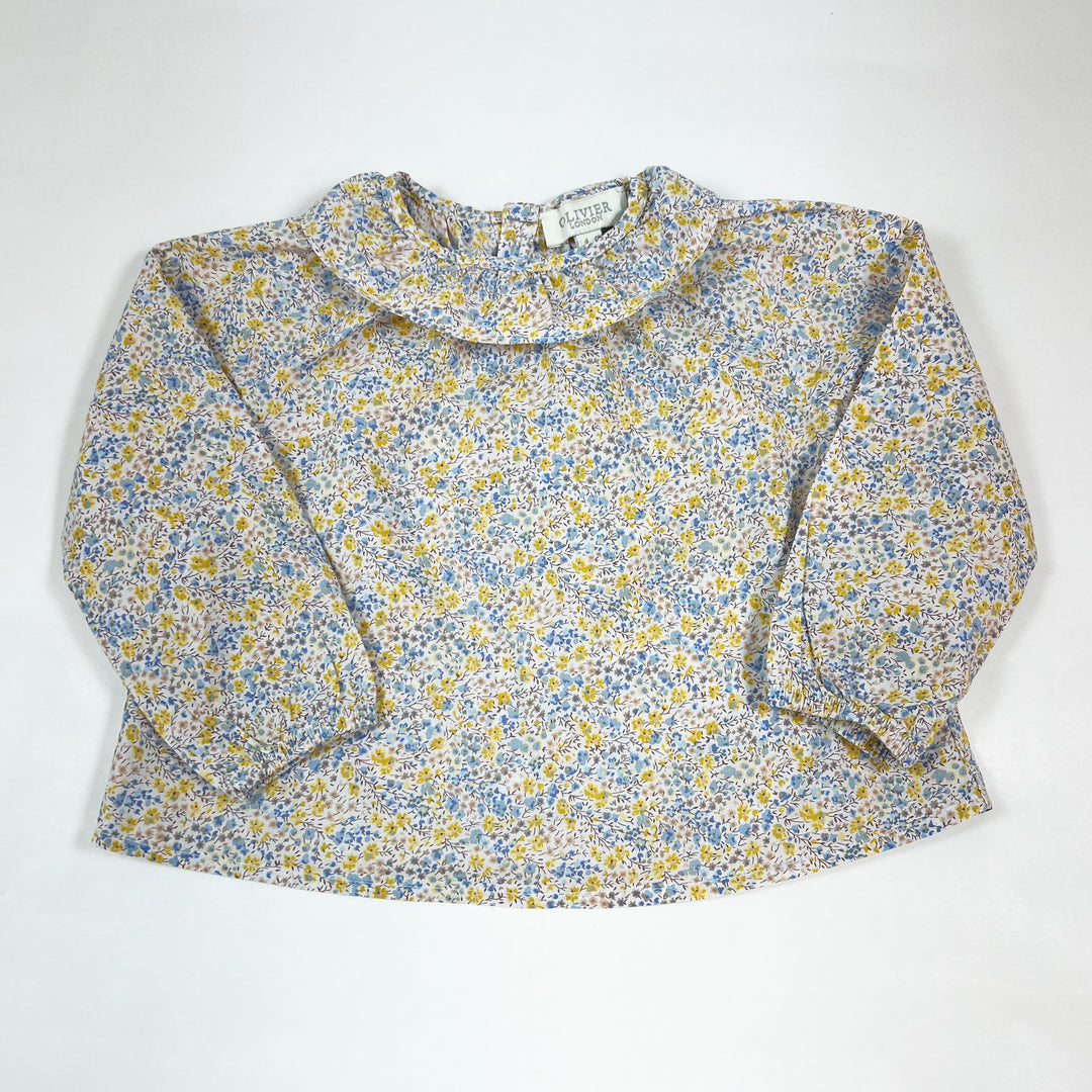 Olivier London ecru floral blouse 1-2Y 1