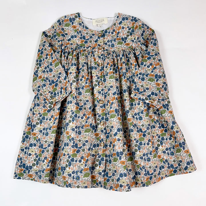 Olivier London ecru floral dress 1-2Y 2