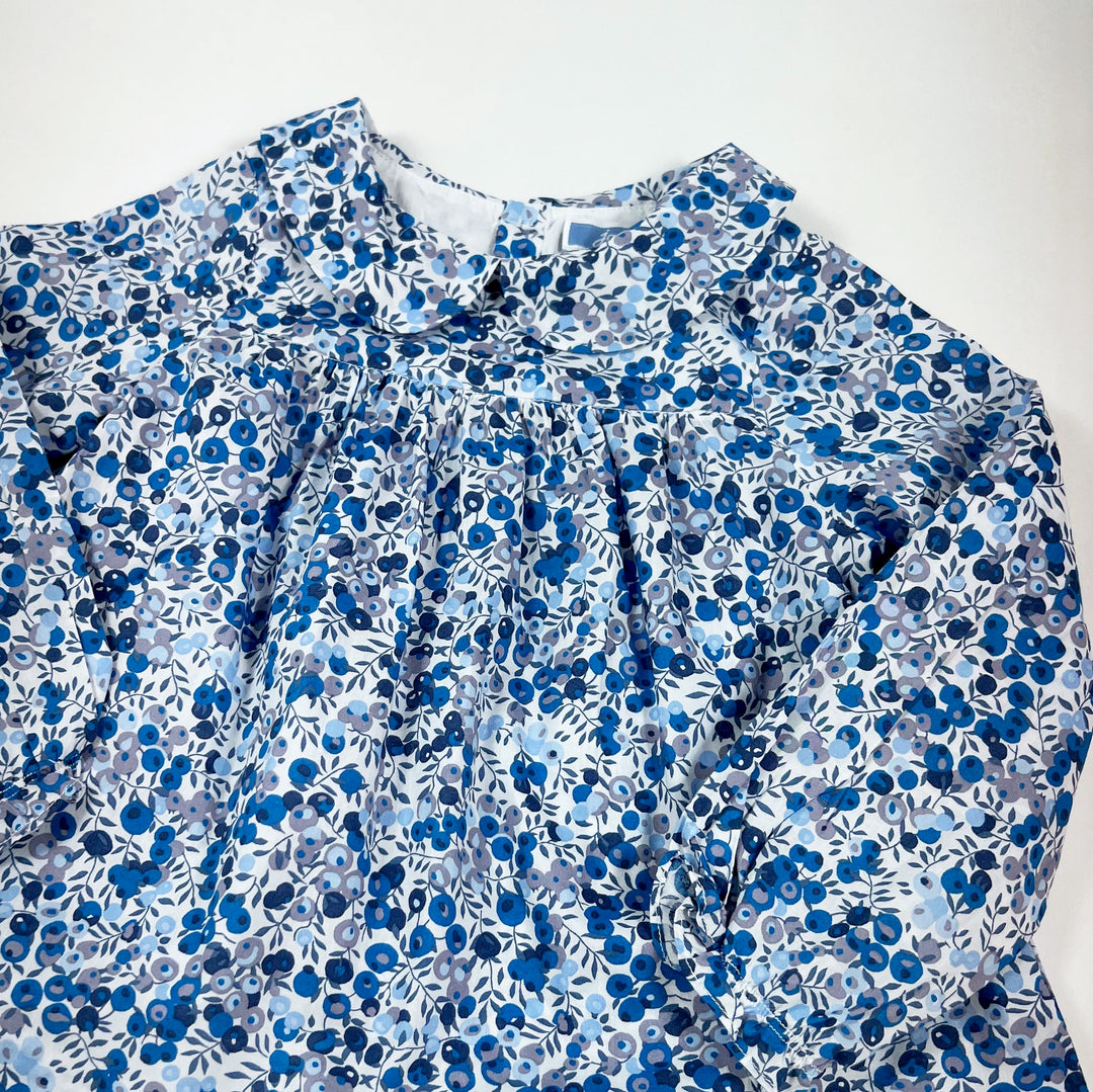Jacadi blue floral blouse 24M/88 2