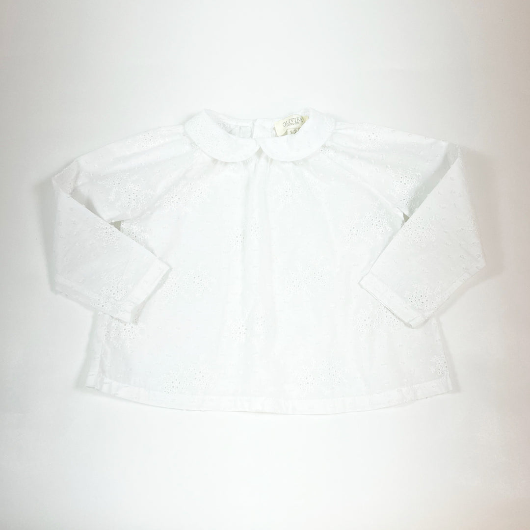 Olivier London white guipure blouse 1-2Y 1