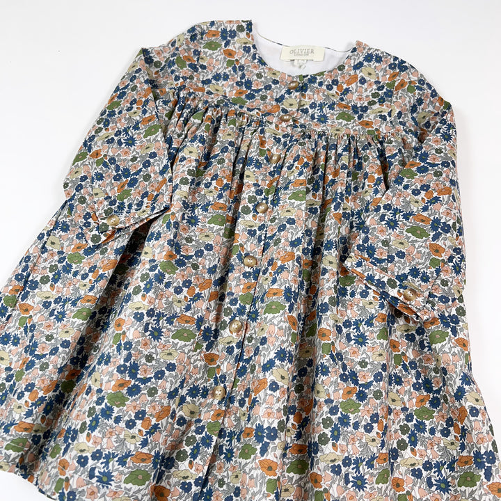 Olivier London ecru floral dress 1-2Y 1