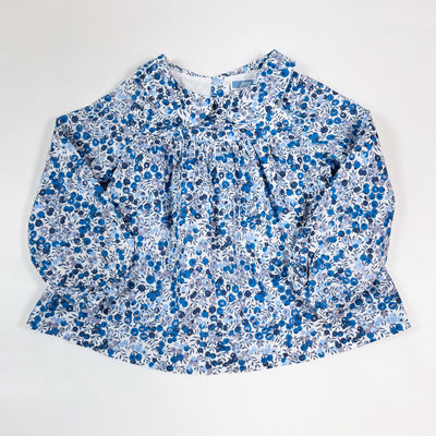 Jacadi blue floral blouse 24M/88 1