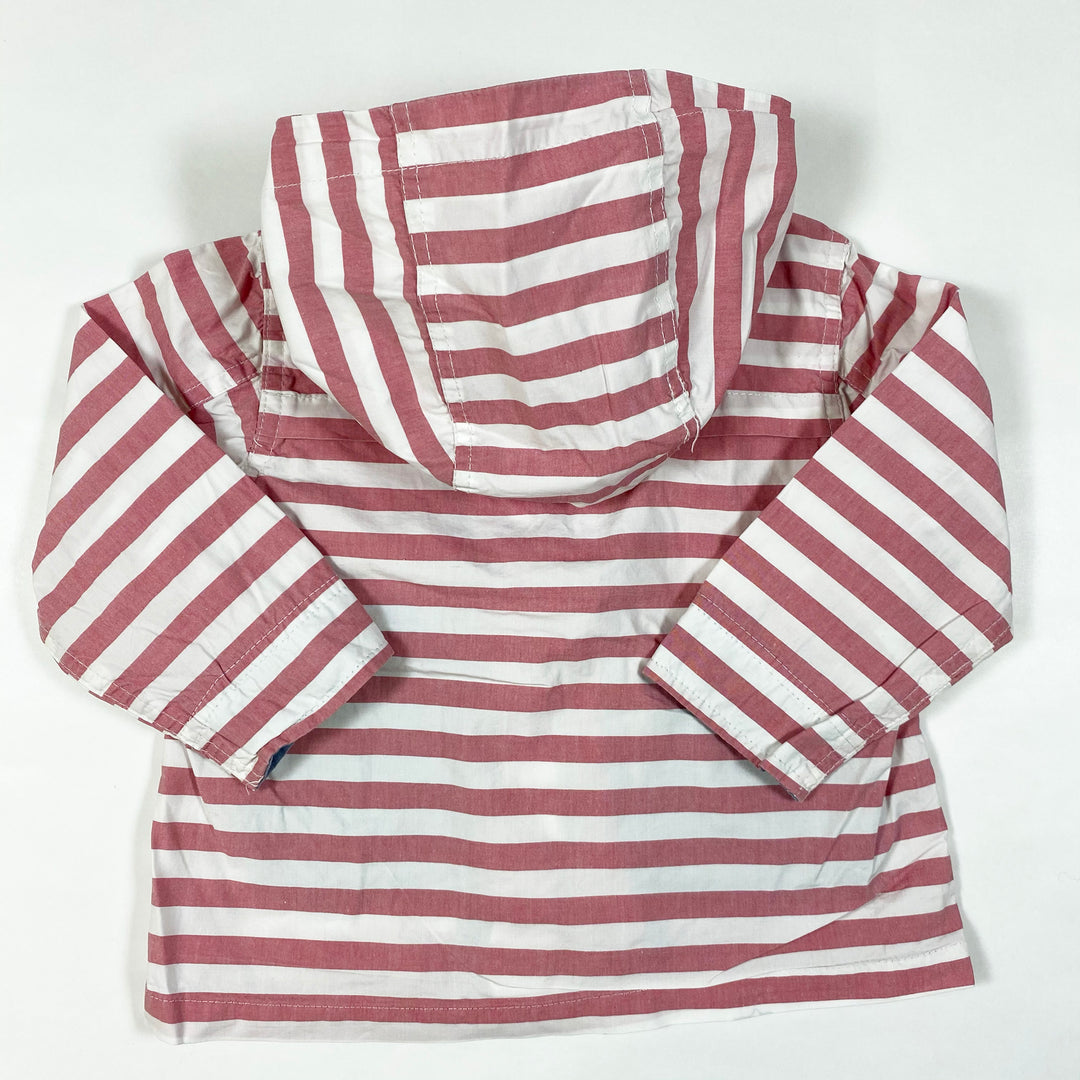 Zara vintage pink stripe wind jacket 12-18M/86