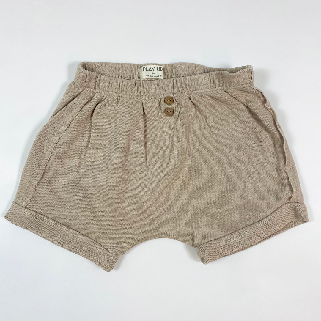 Play Up beige organic cotton shorts 6M 1