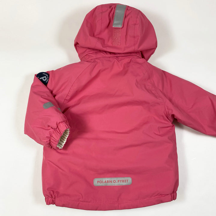 Polarn O. Pyret pink fleece lined winter jacket 1-1.5Y/86