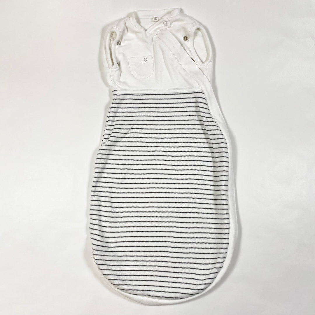 Mori weiss gestreifter Schlafsack One size/NB
