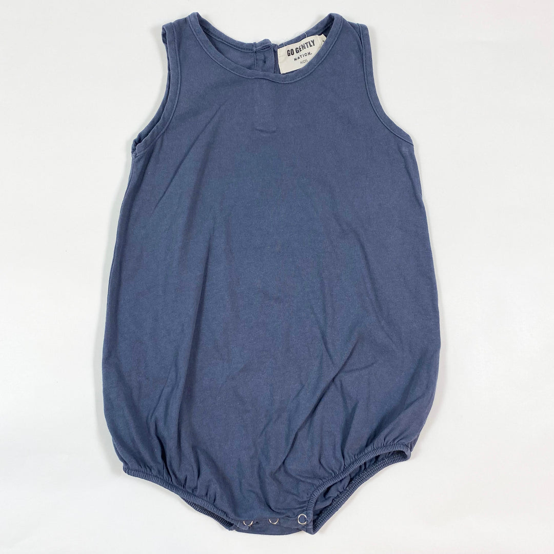 Go Gently Nation faded blue organic romper 18-24M 1
