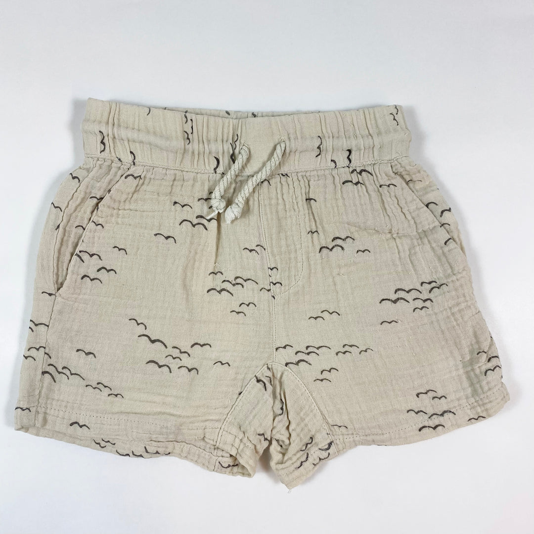 Rylee + Cru muslin bird print shorts 2-3Y 1