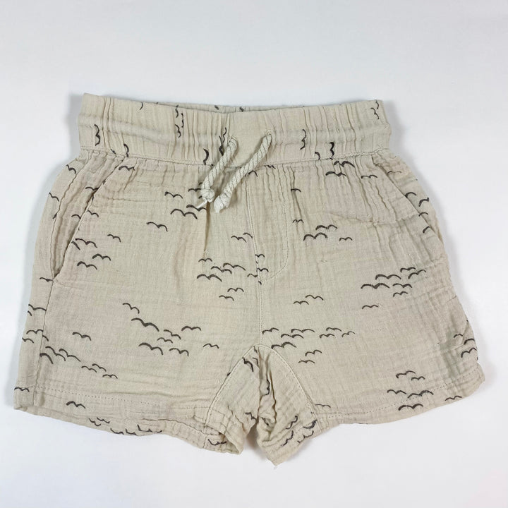 Rylee + Cru muslin bird print shorts 2-3Y 1