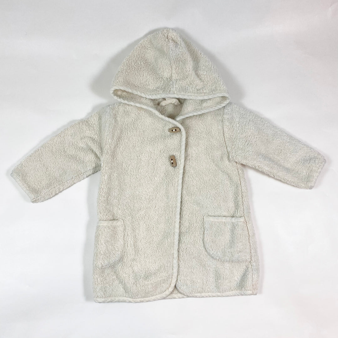 Petit Stellou off-white hooded bathrobe 12-18M/86 1