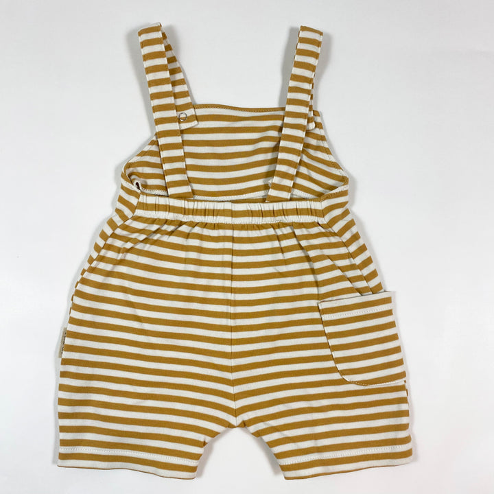 Petit Oh! mustard stripe pima cotton romper 3-6M 2
