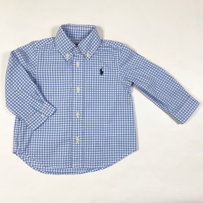 Ralph Lauren light blue checked shirt 9M 1