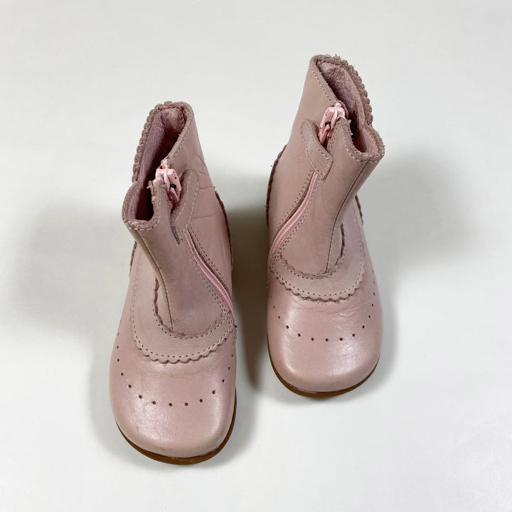 Jacadi pink leather boots 21 2