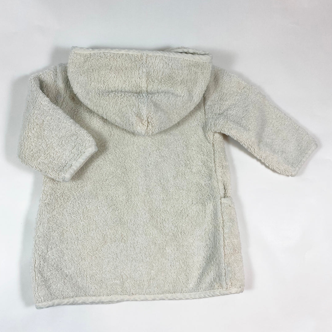 Petit Stellou off-white hooded bathrobe 12-18M/86 4