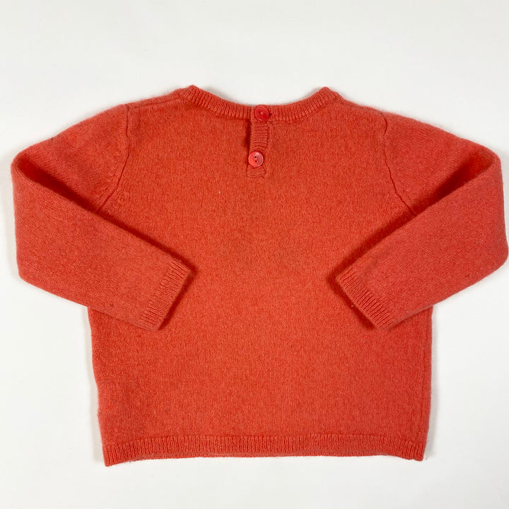 Bonpoint bubble gum cherry cashmere jumper 18M