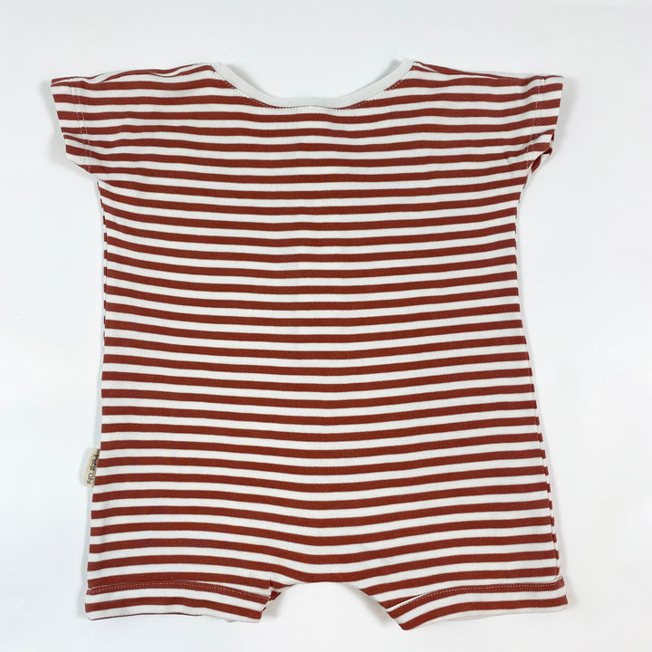 Petit Oh! rust stripe romper 6-9M 2