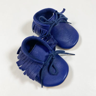 Easy Peasy blue moccassins 0-6M 1