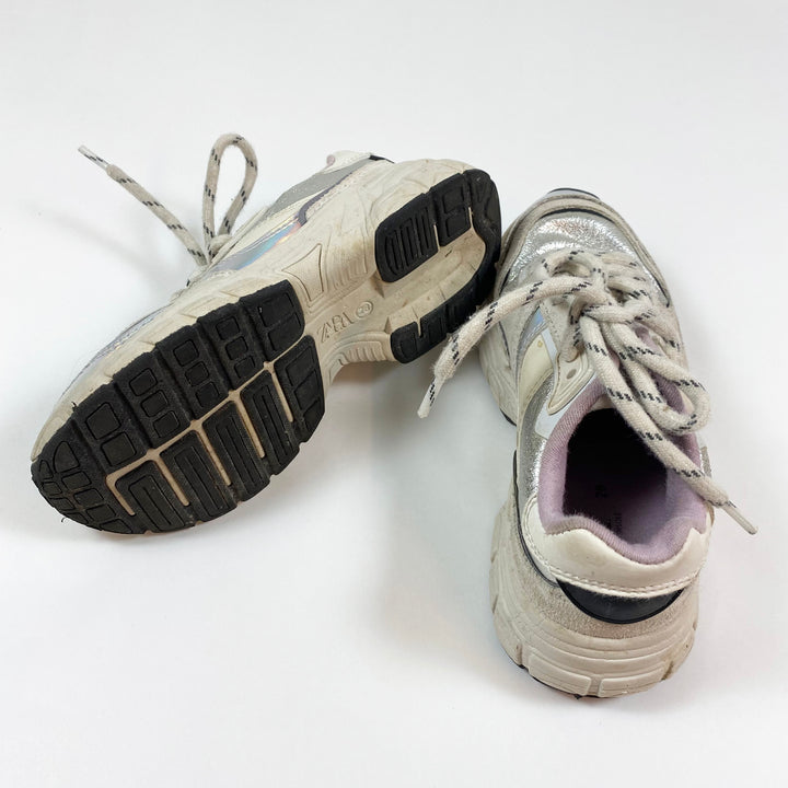 Zara silver/lilac sneakers 28 2