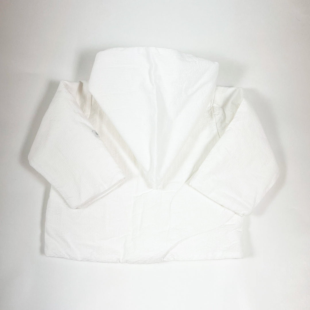 Petit Bateau white padded seersucker jacket with hood 3M/60 2