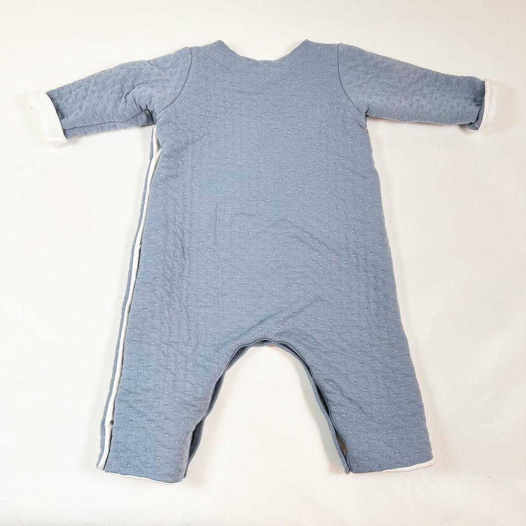 Petit Bateau petrol quilted jumpsuit 6M/67 3