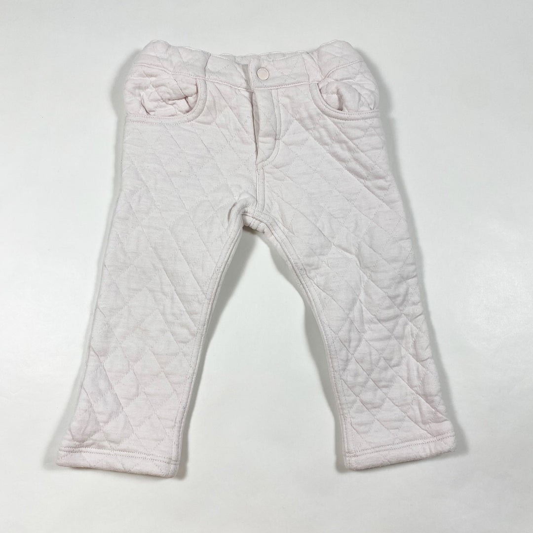 Petit Bateau pink quilted pants 18M/81 1