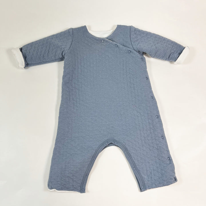 Petit Bateau petrol quilted jumpsuit 6M/67 2