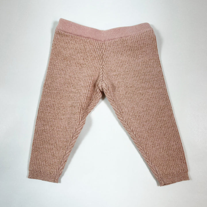 oh baby! pink gold pants 0-6M 1