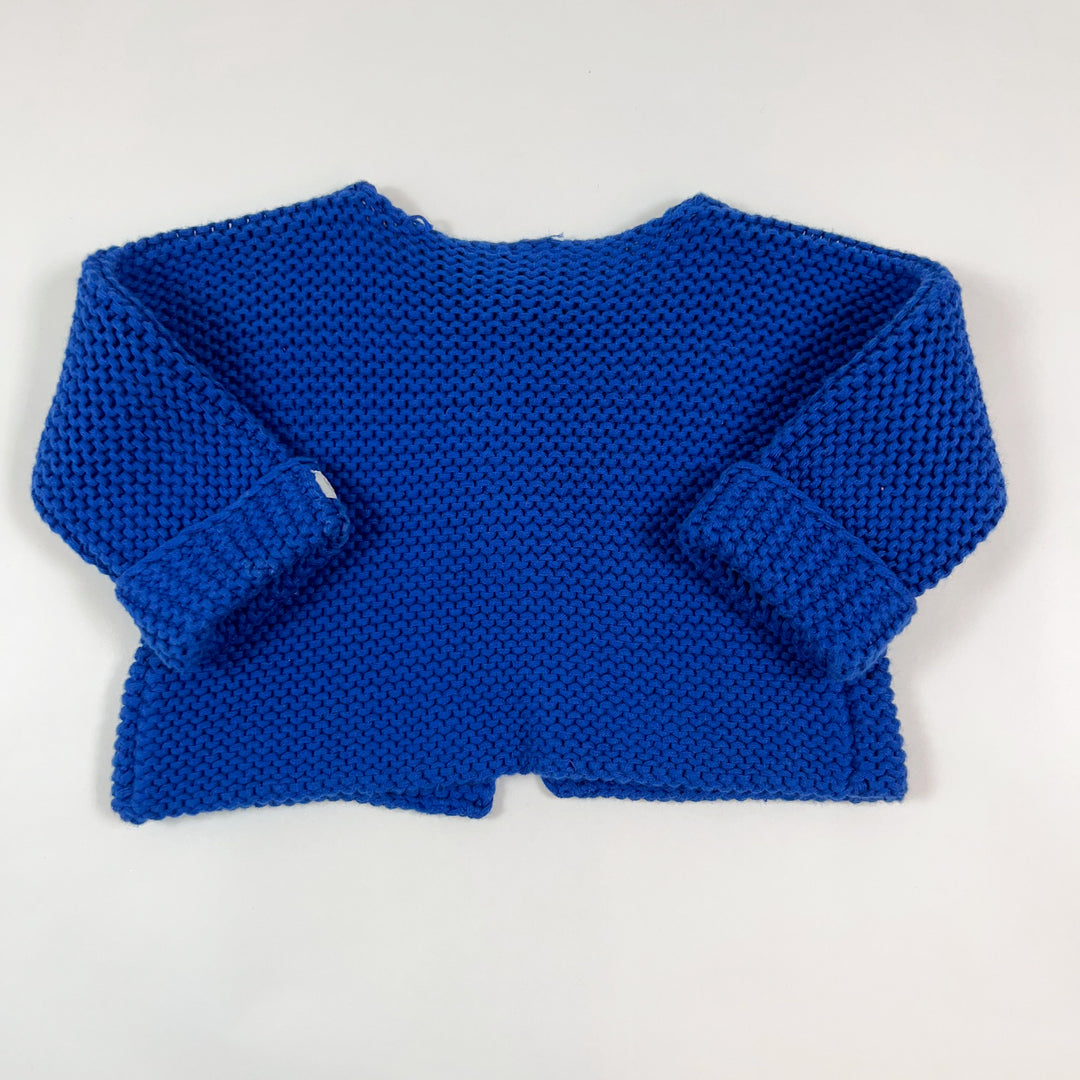 Petit Bateau blue knit cardigan 3M/60 2