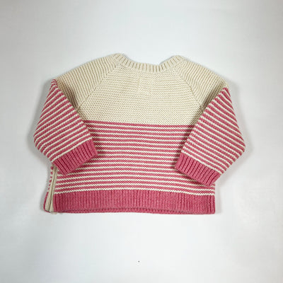 Gap pink striped pullover 0-3M 1