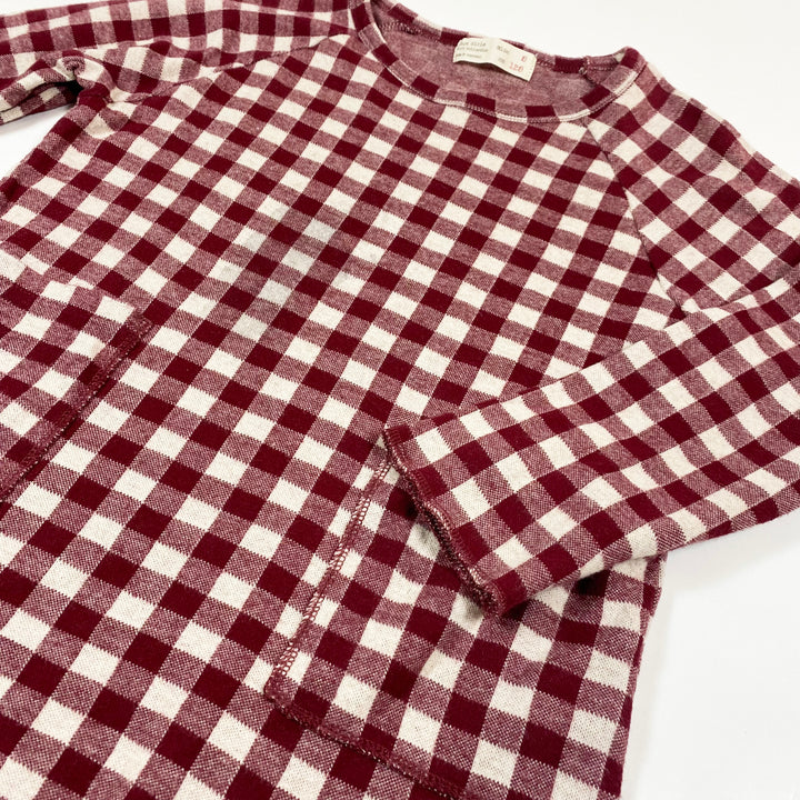 Zara red checked pullover 8Y/128 2