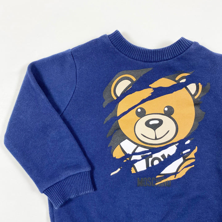 Moschino blue bear sweater 6-9M/67 2