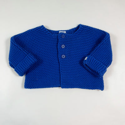 Petit Bateau blue knit cardigan 3M/60 1