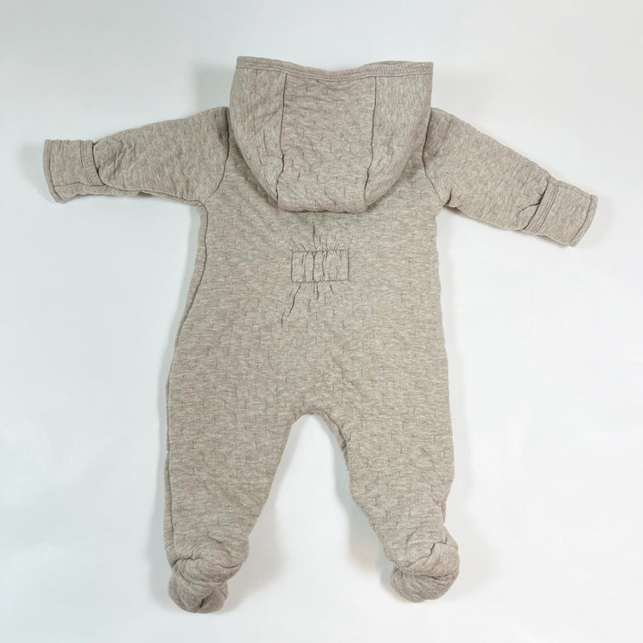 Fixoni ecru quilted overall with hood 56/1-3M 3
