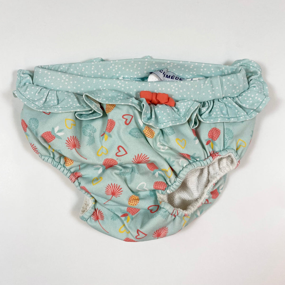 Archimède turquoise baby bikini bottoms 18/24M 1