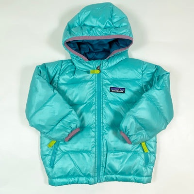 Patagonia turquoise baby puffer jacket 12-18M 1