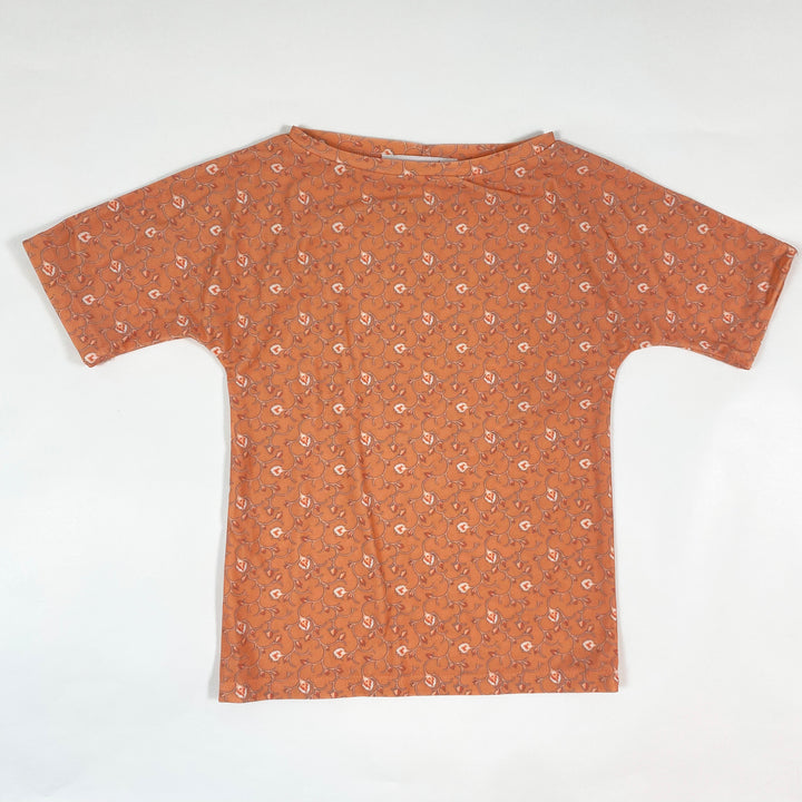 Petit Crabe orange floral UPF50+ rashguard 2-3Y 1