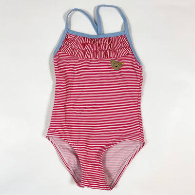 Steiff pink ruffle stripe swimsuit 2Y/92 1
