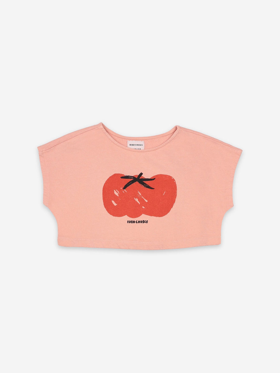 Bobo Choses blush Tomato cropped sweatshirt Second Season diff. sizes 1