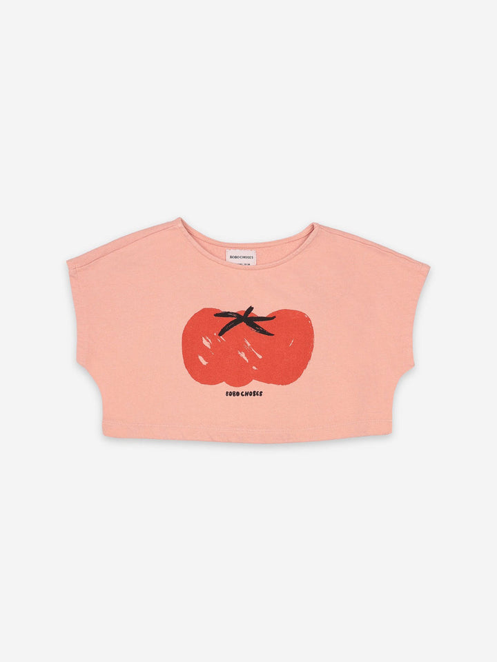 Bobo Choses blush Tomato cropped sweatshirt Second Season diff. sizes 1