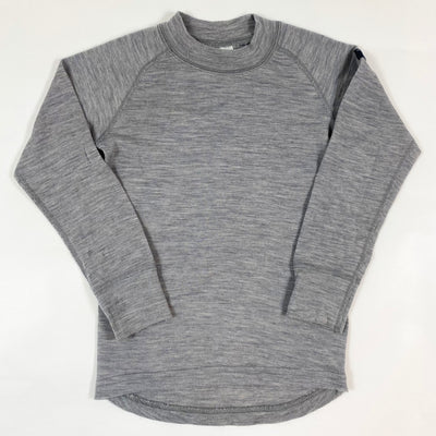 Polarn O. Pyret grey merino long-sleeved t-shirt 2-4Y/98-104 1