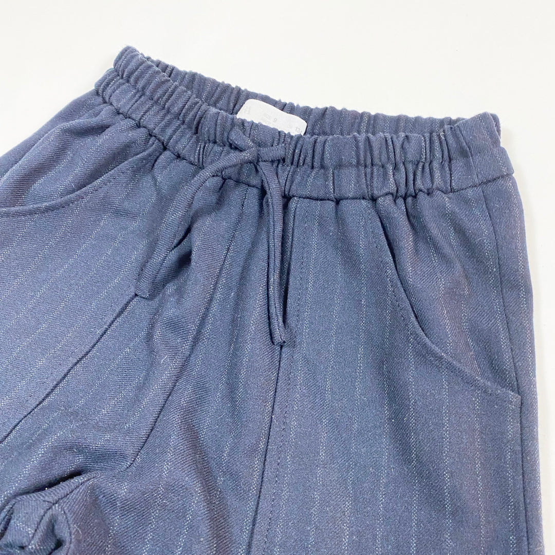 Zara navy pinstripe drawstring pants 9Y/134 2