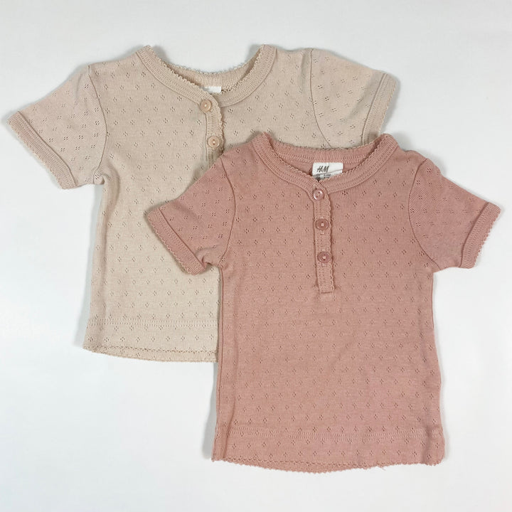 H&M pointelle t-shirt set 68 1