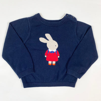 Jacadi navy bunny schoolgirl knit sweater 25M/88 1