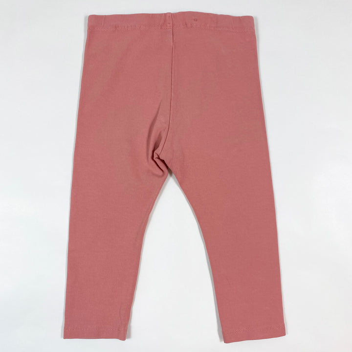 Polarn O. Pyret pink organic cotton leggings 80/9-12M 2